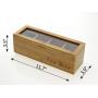 Tea Boxes Storage Organizer Made of Natural Bamboo
