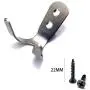 Hometu Stainless Steel Double Prong Robe Hook Coat Hanger Heavy Duty Retro Cloth Hanger Wall Mounted Hook 4Sets