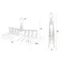 HJYPYJ Magic Hanger,Multifunction Magical Hangers,Detachable PP POM Hanger,Space-Saving Organizer Hangers, Reasonable Spacing/White / 3pcs