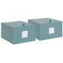 DesignOvation Sturdy Fabric Wrapped Decorative Memory Photo and Memento Organizer/Storage Boxes with Hinged Lids, Includes Dividers, Set of 2, Teal DesignOvation Sturdy Fabric Wrapped Decorative Memory Photo and Memento Organizer/Storage Boxes with Hinged Lids, Includes Dividers, Set of 2, Teal