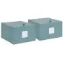 DesignOvation Sturdy Fabric Wrapped Decorative Memory Photo and Memento Organizer/Storage Boxes with Hinged Lids, Includes Dividers, Set of 2, Teal DesignOvation Sturdy Fabric Wrapped Decorative Memory Photo and Memento Organizer/Storage Boxes with Hinged Lids, Includes Dividers, Set of 2, Teal