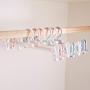 Yuqianjin 10-Pack Suit Hangers with Clips, Space Saving Clothes Hangers 14 Inch (Color : Pink)