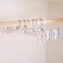 Yuqianjin 10-Pack Suit Hangers with Clips, Space Saving Clothes Hangers 14 Inch (Color : Pink)