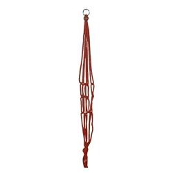 36 in. Rust Macrame Plant Hanger