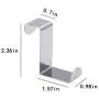 Over The Door Hook Stainless Steel, Beokey Cabinet Clothes Hanger Kitchen Organizer Z Hooks Storage Organizer Rack Holder Tools,Set of 2, (2pcs) Over The Door Hook Stainless Steel, Beokey Cabinet Clothes Hanger Kitchen Organizer Z Hooks Storage Organizer Rack Holder Tools,Set of 2, (2pcs)