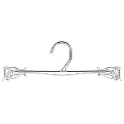 Mainetti GS19 Clear Plastic Hangers Sleek New Design, Great For Bras/Panties/Underwear, 10-Inch (Value Pack Of 1000)