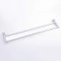 Valensha 60cm Towel Rack, Hand Towel Ring Towel Bar Holder Bathroom Double Towel Rack 2 Bar Space Aluminum Kitchen Towel Bar Bath Towels Hanger Hook, Wall Hanging Cloth Holder