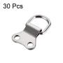 uxcell D Ring Picture Hangers, 36mm x 22mm Silver Tone Assortment Kit for Photo Hanging Solutions, 30 Pcs