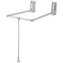 TOPINCN Lift Pull Down Closet Rod Wardrobe Hanger Adjustable Aluminum Space Saving Wardrobe Rail for Hanging Clothes (830-1150mm)