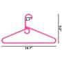 Neaties American Made Pink Super Heavy Duty Plastic Hangers, Plastic Clothes Hangers Ideal for Everyday Use, Clothing Standard Hangers, 24pk