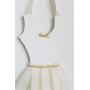 IVORY AND GOLD BALLET-BOW HANGER-HAIR CLIP HOLDER-ORGANIZER