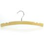 HANGERWORLD 10 Natural Wooden 11.8inch Kids Cresent Shaped Notched Coat Clothes Garment Hangers Baby Toddler