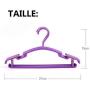 20Pcs/Set Portable Children Clothes Hanger Toddler Baby Clothes Coat Plastic Hangers Hook Household for Kids Random Color