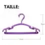 20Pcs/Set Portable Children Clothes Hanger Toddler Baby Clothes Coat Plastic Hangers Hook Household for Kids Random Color