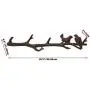 [Mothers Day Gift] Cast Iron Birds On Branch Hanger with 6 Hooks | Decorative Cast Iron Wall Hook Rack | for Coats, Hats, Keys, Towels, Clothes | 18.5x2x4.5” (Rust Brown)