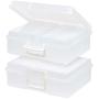 IRIS USA, Inc. KP-XLPHO 4" x 6" Photo and Embellishment Craft Keeper, Extra Large, Clear, 2 Count