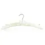 HANGERWORLD 10 Ivory 17inch Satin Padded Top Coat Clothes Wedding Garment Dress Hangers with Buttons HANGERWORLD 10 Ivory 17inch Satin Padded Top Coat Clothes Wedding Garment Dress Hangers with Buttons