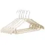 10pcs Random Color Anti-Skid Clothes Hangers， Suit Hangers Shirts Sweaters Dress Hanger Hook Drying Rack