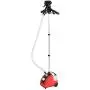 Yosooo Clothes Steamer, 110V 1.7L Standing Clothes Steamer 1700W Portable Garment Steamer Fabric Steamer with Garment Hanger and Steam Pipe for Home Bedroom Clothes Wrinkle Removing (Red)