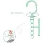 10pcs Random Color Coat Hangers for Clothes Creative Rotating Handle 5-Hole Windproof Hook Baby Wardrobe 10pcs Random Color Coat Hangers for Clothes Creative Rotating Handle 5-Hole Windproof Hook Baby Wardrobe