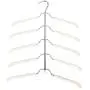 Multi Layers Clothes Organizer Space Saver 5-Layer 400g Clothes Hanger Wardrobe Practical 2pcs Random Color