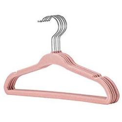 Multi-Color Sling Childrens Flocking Hangers 28CM Velvet Non-Slip Childrens Hangers Seamless Baby Clothes Rack 10pcs Random Color