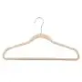 Michael Graves Design Ultra-Thin Non-Slip Velvet Clothing Hangers, Flocked & Durable, Closet Space Saving, for Garments, Suits, Dresses, Pants, Shirts, Coats, 25 Pack (Cream)