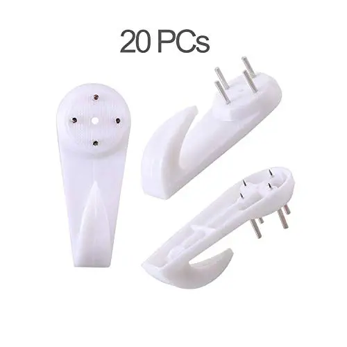 25lbs Hanger Uses for Hardware, Fasteners & Hooks Wall Mount Non-Mark Hooks Picture Painting Photo Frame Hangers 40MM (20PC) 25lbs Hanger Uses for Hardware, Fasteners & Hooks Wall Mount Non-Mark Hooks Picture Painting Photo Frame Hangers 40MM (20PC)