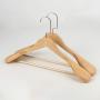 TIFENNY High-Grade Wide Shoulder Wooden Coat Hangers - Solid Wood Suit Hanger Wrinkle-Free Seamless Hanger Drying Rack