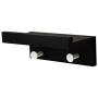 Wall Mounted Shelf Coat Hooks - Entryway Shelf with Hooks,2 Hooks 9 inches,Hanging Book Shelves with Hat Racks Wall Storage Shelf with Hooks Hanging Shelf with Holder for Bedroom, Kitchen, Bathroom