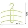 wing1 3 Layers Fish Bone Shaped Plastic Cloth Hanger Hook Clothes Holder Drying Rack Clothing Organizer Space Saver Non Slip Hangers,White