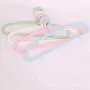 SAASNY Standard Plastic Hangers,Kids Light-Weight Clothes Hangers 8 Plastic Hangers Nursery Hangers with Hooks for Baby,Toddler,Kids,Children (15,Green) for Drying and Storage