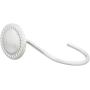 AmazonBasics Shower Curtain Hooks - Beaded Circle, Nickel