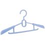 Ginyia Clothes Hanger, 5Pcs Durable Plastic Retractable Children Clothes Hanger Clothes Drying Rack for Drying Childrens Clothes(Blue)