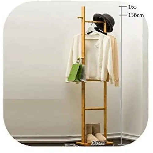 Coat Rack,Wardrobe Wall Hanger Clothes Hangers Wall Clothes Hanger Wooden Coat Rack Clothes Stand,Model D