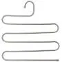 GONGFF Pants Hangers Stainless Steel Multi Function S-Shaped Clothes Hanger for Scarf Belt Tie Coat Closet