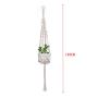Flosky 3pcs Handmade Macrame Plant Hanger Indoor Outdoor Rope Hanging Basket Net Pot