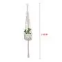 Flosky 3pcs Handmade Macrame Plant Hanger Indoor Outdoor Rope Hanging Basket Net Pot Flosky 3pcs Handmade Macrame Plant Hanger Indoor Outdoor Rope Hanging Basket Net Pot