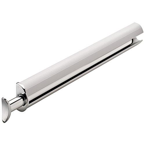 Hafele Synergy Elite 14 1/8&quot Valet Closet Rod For Clothes Hangers and Hanging Garment Bags (Polished Chrome Finish)