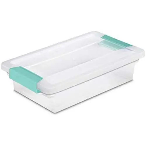 Sterilite 19618606 Small Clip Boxes Clear Storage Tote Container w/Lid (12 Pack) Sterilite 19618606 Small Clip Boxes Clear Storage Tote Container w/Lid (12 Pack)