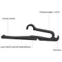 ZHONGLI 5PCS Hurdle Clothes Hangers Portable Closet Organizer Coat Hanger Rack Room Space Saving Magic Curve Rack for Pants Ties Clothes