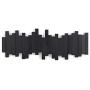 Umbra Sticks Multi Rack ? Modern, Unique, Space-Saving Hanger with 5 Flip-Down Hooks for Hanging Coats, Scarfs, Purses and More, Black