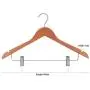5pieces Wooden Suit Hangers with Polished Clips and Hooks, Natural Wood, Wooden Clothes Hangers 5pieces Wooden Suit Hangers with Polished Clips and Hooks, Natural Wood, Wooden Clothes Hangers