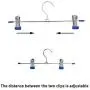 10pcs Random Color Stainless Steel Trouser Hanger Rack Coat Pants Skirt Hangers Clothes Stand Holder with 2 Adjustable Non-Slip Clips 10pcs Random Color Stainless Steel Trouser Hanger Rack Coat Pants Skirt Hangers Clothes Stand Holder with 2 Adjustable Non-Slip Clips