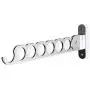 Wallniture Costa Wardrobe Organizer Wall Mounted Clothes Bar - Hanger Holder Organizer - Steel Black 14.5 Inch (Chrome) Wallniture Costa Wardrobe Organizer Wall Mounted Clothes Bar - Hanger Holder Organizer - Steel Black 14.5 Inch (Chrome)