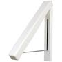 2pcs Space Saving Retractable Stainless Steel Multifunction Clothes Hanger Wall Mini Coat Folding Rack Indoor