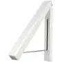2pcs Space Saving Retractable Stainless Steel Multifunction Clothes Hanger Wall Mini Coat Folding Rack Indoor