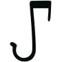 Black 6 Pcs Plastic Over the Door Hooks Door Hanger Clothes Hook Black 6 Pcs Plastic Over the Door Hooks Door Hanger Clothes Hook