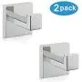 Nolimas Bath Towel Hook SUS 304 Stainless Steel Square Clothes Towel Coat Robe Hook Cabinet Closet Door Sponges Hanger for Bath Kitchen Garage Heavy Duty Wall Mounted, Chrome Polished Finish,2Pack Nolimas Bath Towel Hook SUS 304 Stainless Steel Square Clothes Towel Coat Robe Hook Cabinet Closet Door Sponges Hanger for Bath Kitchen Garage Heavy Duty Wall Mounted, Chrome Polished Finish,2Pack