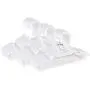 Tosnail 40 Pack Plastic Childrens Hangers - White